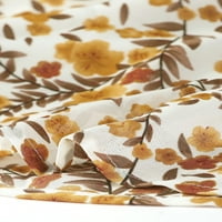 Уникални изгодни Дамски флорални ръкави Папийонка декор Потници Блуза