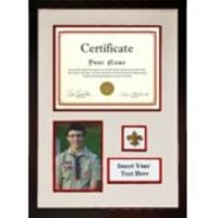 Награда за сертификат и дисплей на ПИН за секция за снимки и плака за разузнавачи за момче или момичета или дипломиране