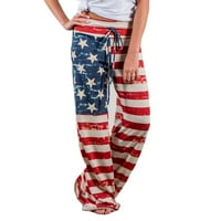 Суитчъни широки панталони на краката американски флаг гамаши