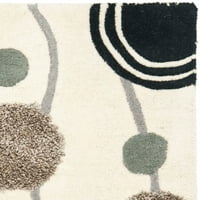 Soho Capri Abstract Wool Area Rug, Ivory Grey, 2 '3'