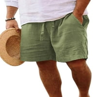 Луксозни мъжки плажни шорти Шнур дъна средна талия летни къси панталони класически Фит мини панталони Ваканция Плажно облекло жълто 3хл