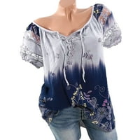 Сладки големи тениски за жени с къси ръкави върхове блузи редовно прилепнали тениски венчелист